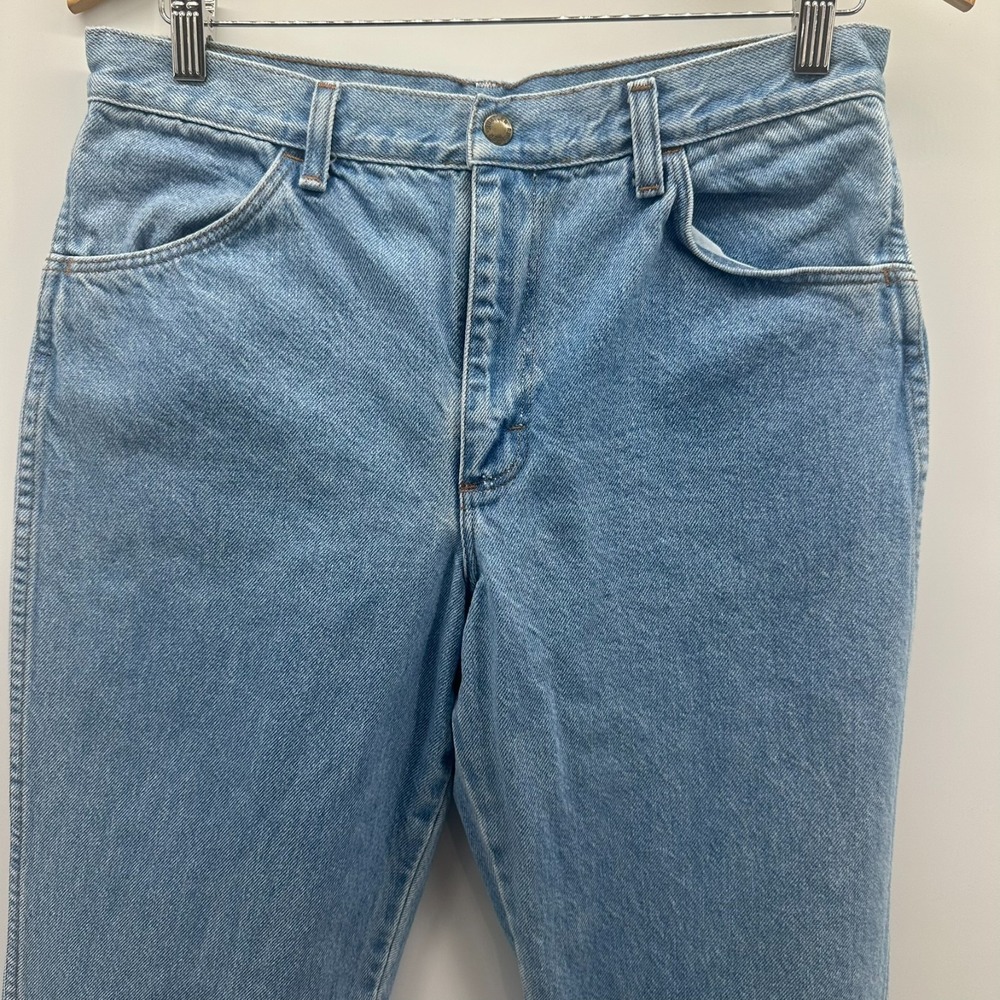 Rustler Jeans Womens Light Blue Denim Husky Straight Leg Comfort Outdoor